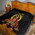 Custom Eritrea Martyrs' Day Quilt 20 June Shida Shoes With Candles - Black