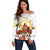 Custom Eritrea Martyrs' Day Off Shoulder Sweater 20 June Shida Shoes With Candles - White - Wonder Print Shop