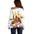 Custom Eritrea Martyrs' Day Off Shoulder Sweater 20 June Shida Shoes With Candles - White - Wonder Print Shop