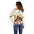 Custom Eritrea Martyrs' Day Off Shoulder Sweater 20 June Shida Shoes With Candles - White - Wonder Print Shop