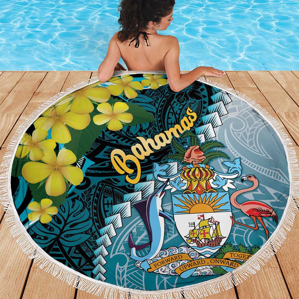 The Bahamas Beach Blanket Bahamian Buttercup Polynesian Pattern