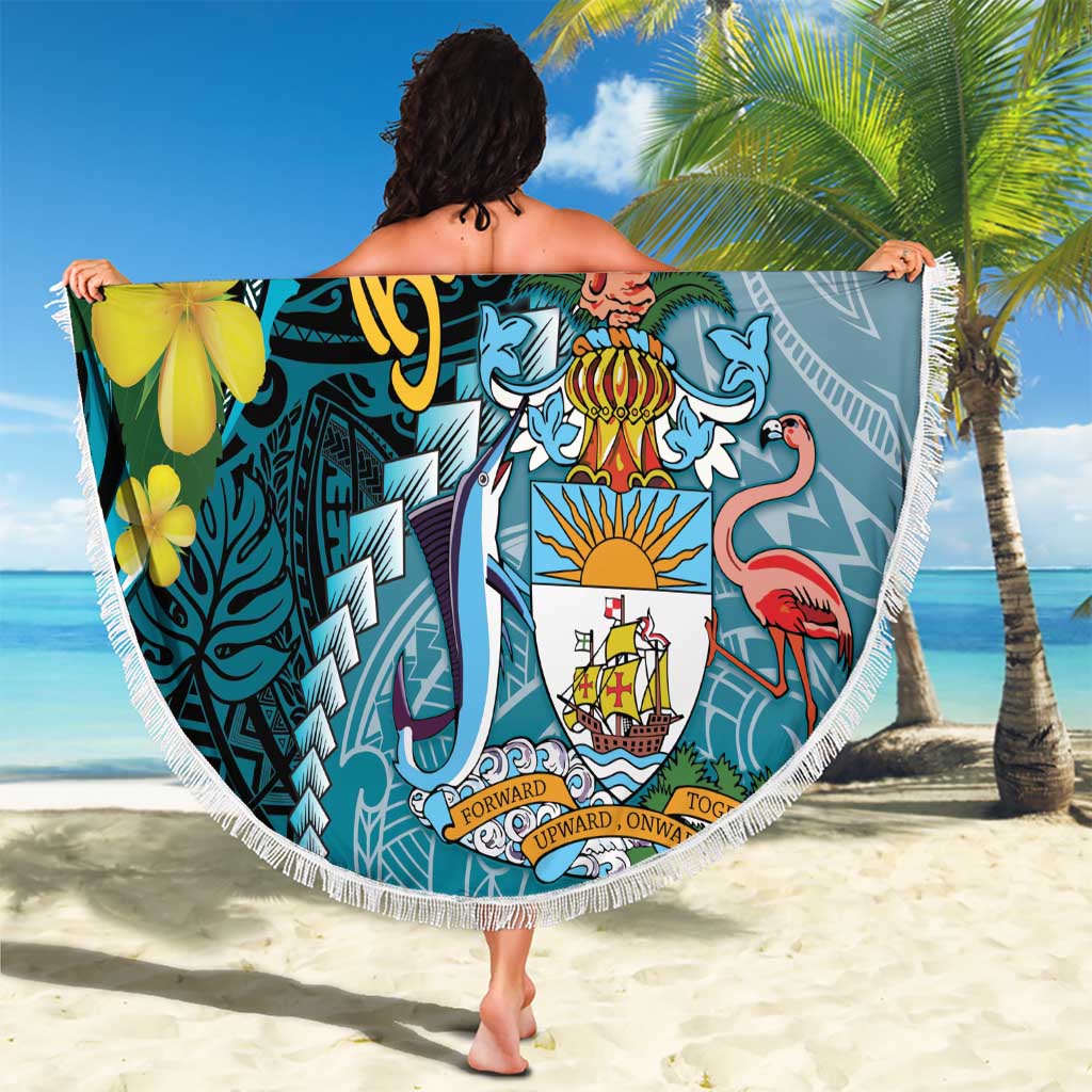 The Bahamas Beach Blanket Bahamian Buttercup Polynesian Pattern