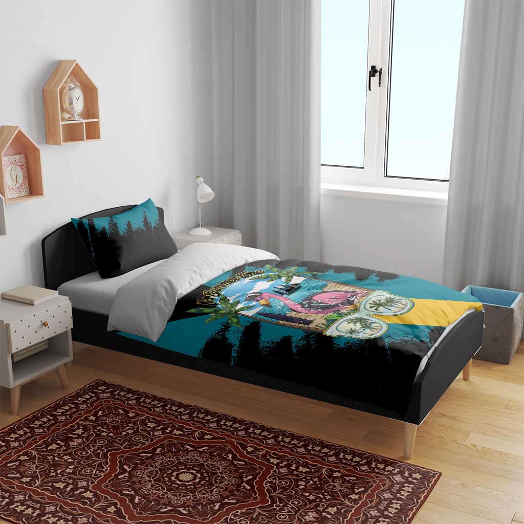 The Bahamas Flamingo Bedding Set It's Summer Time