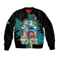 The Bahamas Flamingo Bomber Jacket It's Summer Time