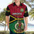 Personalised Vanuatu Football Hawaiian Shirt Vanuatuan Coat Of Arm Polynesian Flag Style - Wonder Print Shop