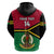 Personalised Vanuatu Football Hoodie Vanuatuan Coat Of Arm Polynesian Flag Style - Wonder Print Shop