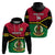 Personalised Vanuatu Football Hoodie Vanuatuan Coat Of Arm Polynesian Flag Style - Wonder Print Shop