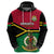 Personalised Vanuatu Football Hoodie Vanuatuan Coat Of Arm Polynesian Flag Style - Wonder Print Shop