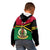 Personalised Vanuatu Football Kid Hoodie Vanuatuan Coat Of Arm Polynesian Flag Style - Wonder Print Shop