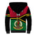 Personalised Vanuatu Football Sherpa Hoodie Vanuatuan Coat Of Arm Polynesian Flag Style - Wonder Print Shop