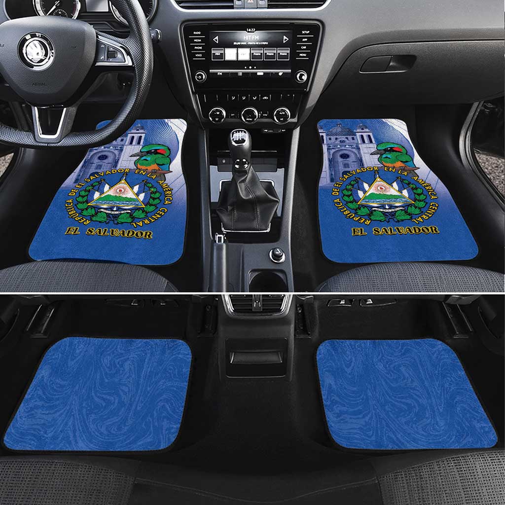 El Salvador Independence Day Car Mats 203rd Anniversary Torogoz Bird - Wonder Print Shop