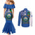 El Salvador Independence Day Couples Matching Mermaid Dress and Long Sleeve Button Shirt 203rd Anniversary Torogoz Bird