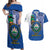 El Salvador Independence Day Couples Matching Off Shoulder Maxi Dress and Hawaiian Shirt 203rd Anniversary Torogoz Bird - Wonder Print Shop