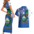 El Salvador Independence Day Couples Matching Short Sleeve Bodycon Dress and Hawaiian Shirt 203rd Anniversary Torogoz Bird - Wonder Print Shop