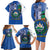 El Salvador Independence Day Family Matching Long Sleeve Bodycon Dress and Hawaiian Shirt 203rd Anniversary Torogoz Bird - Wonder Print Shop