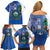 El Salvador Independence Day Family Matching Off Shoulder Short Dress and Hawaiian Shirt 203rd Anniversary Torogoz Bird - Wonder Print Shop