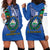 El Salvador Independence Day Hoodie Dress 203rd Anniversary Torogoz Bird - Wonder Print Shop