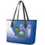 El Salvador Independence Day Leather Tote Bag 203rd Anniversary Torogoz Bird - Wonder Print Shop