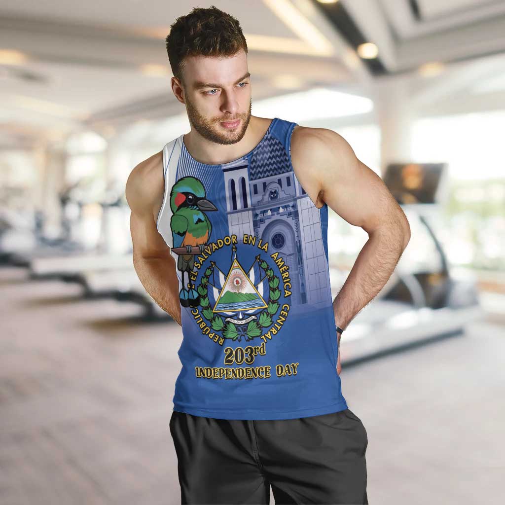 El Salvador Independence Day Men Tank Top 203rd Anniversary Torogoz Bird - Wonder Print Shop