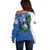 El Salvador Independence Day Off Shoulder Sweater 203rd Anniversary Torogoz Bird - Wonder Print Shop