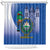 El Salvador Independence Day Shower Curtain 203rd Anniversary Torogoz Bird