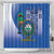 El Salvador Independence Day Shower Curtain 203rd Anniversary Torogoz Bird