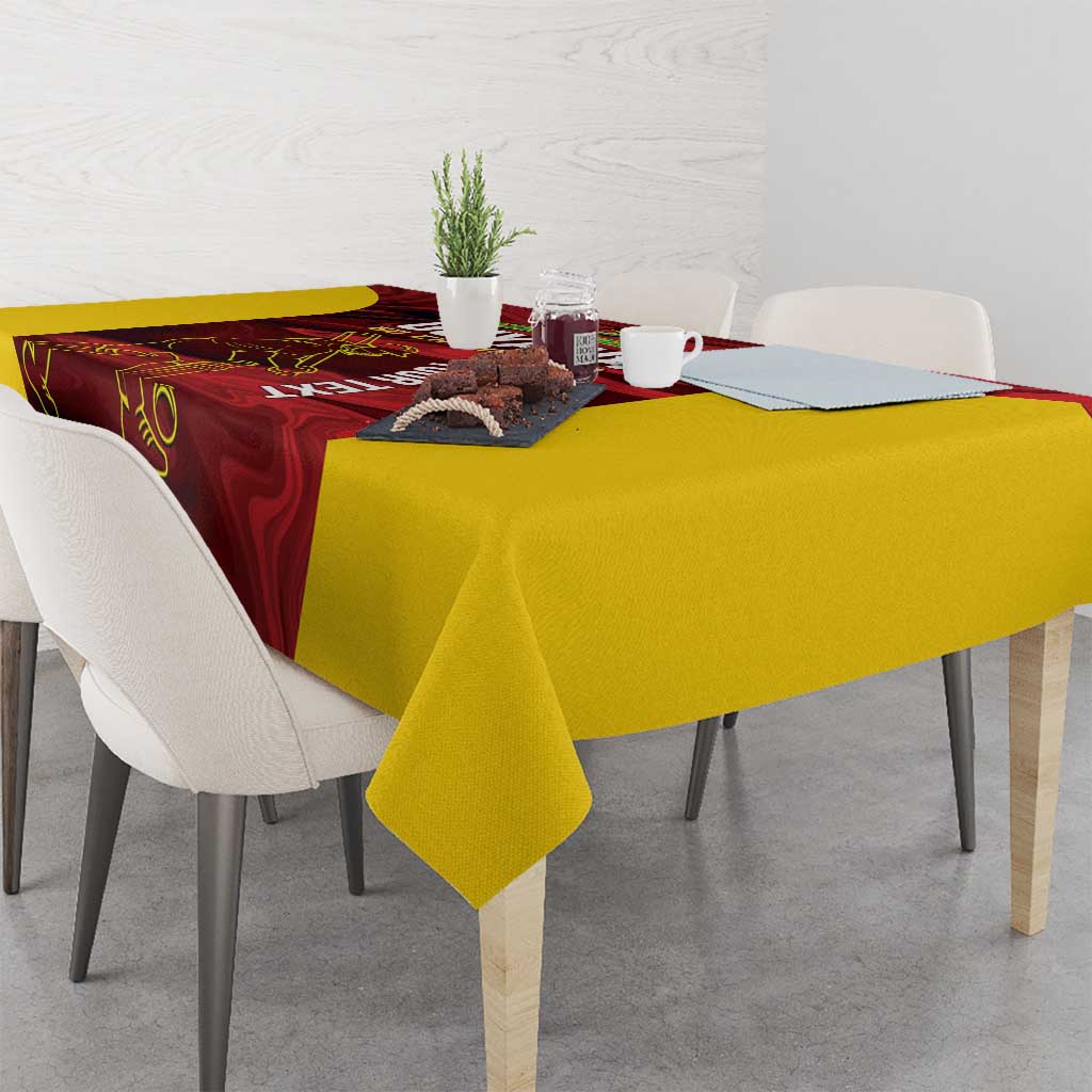 Custom Guyana Cricket Tablecloth Go Amazon Warriors Marble Pattern - Wonder Print Shop