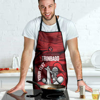 Custom Trinbago Cricket Apron Go Knight Riders Marble Pattern - Wonder Print Shop