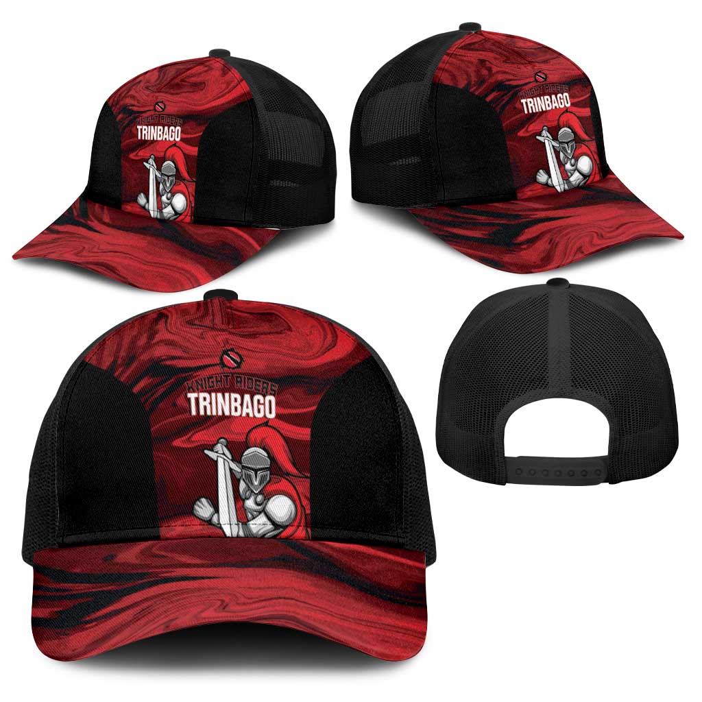Trinbago Cricket Baseball Net Cap Go Knight Riders Marble Pattern - Wonder Print Shop