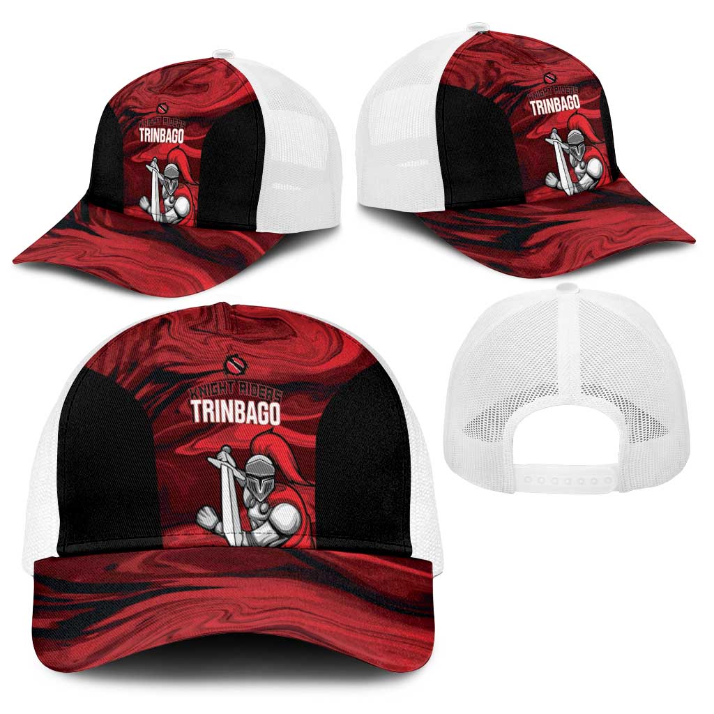 Trinbago Cricket Baseball Net Cap Go Knight Riders Marble Pattern - Wonder Print Shop
