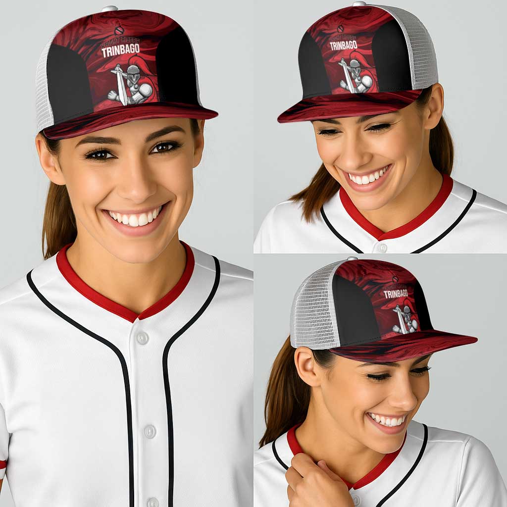 Trinbago Cricket Baseball Net Cap Go Knight Riders Marble Pattern - Wonder Print Shop