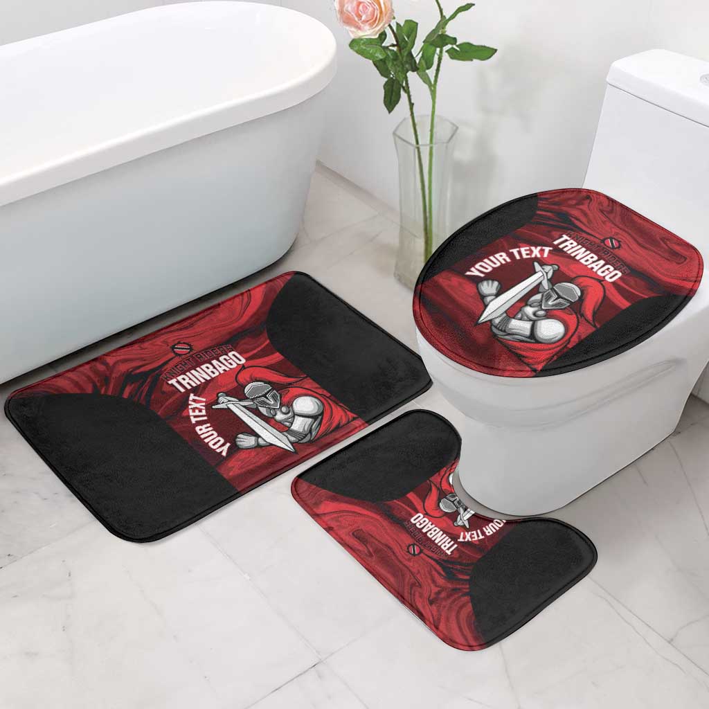 Custom Trinbago Cricket Bathroom Set Go Knight Riders Marble Pattern - Wonder Print Shop