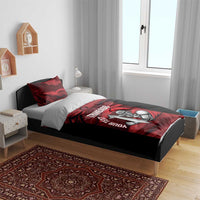 Custom Trinbago Cricket Bedding Set Go Knight Riders Marble Pattern - Wonder Print Shop
