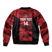 Custom Trinbago Cricket Bomber Jacket Go Knight Riders Marble Pattern - Wonder Print Shop