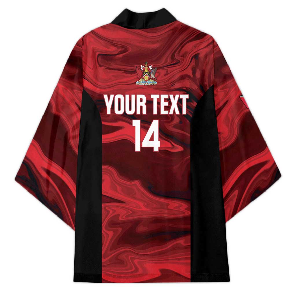 Custom Trinbago Cricket Kimono Go Knight Riders Marble Pattern - Wonder Print Shop
