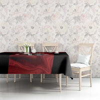 Custom Trinbago Cricket Tablecloth Go Knight Riders Marble Pattern - Wonder Print Shop