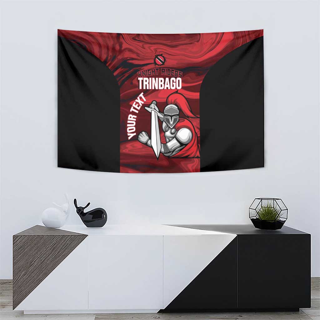 Custom Trinbago Cricket Tapestry Go Knight Riders Marble Pattern - Wonder Print Shop