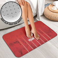 Custom Canada Rugby 2026 Bathroom Set Maple Leaf Striped Line Style