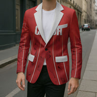 Custom Canada Rugby 2026 Blazer Maple Leaf Striped Line Style