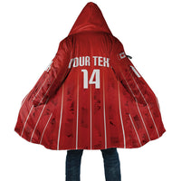 Custom Canada Rugby 2026 Cloak Maple Leaf Striped Line Style