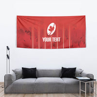 Custom Canada Rugby 2026 Tapestry Maple Leaf Striped Line Style