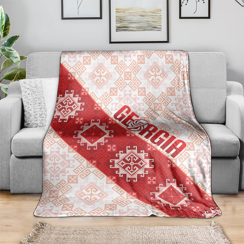 Georgia Rugby 2026 Blanket Georgian Folk Pattern