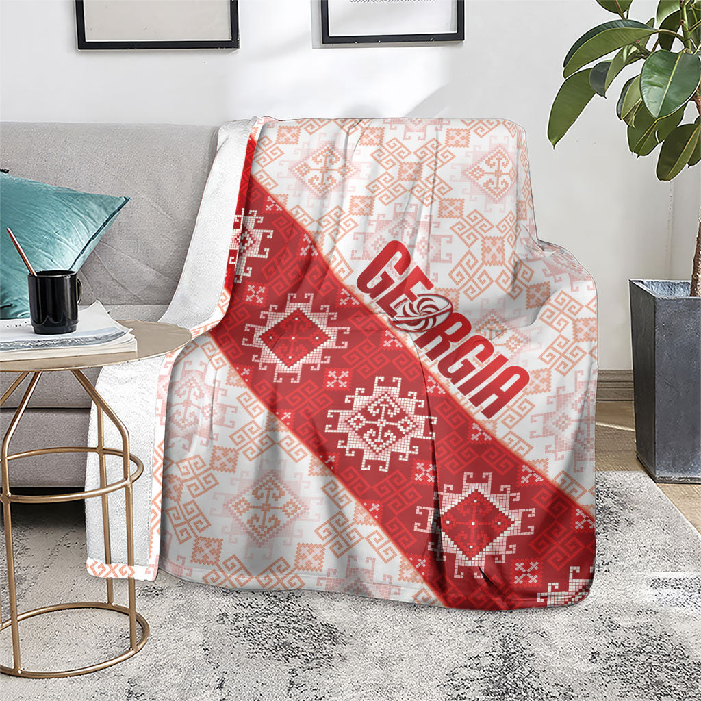 Georgia Rugby 2026 Blanket Georgian Folk Pattern
