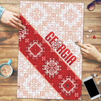 Georgia Rugby 2026 Puzzle Georgian Folk Pattern