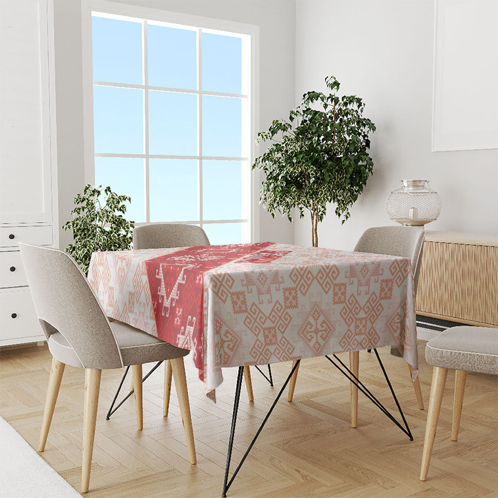 Georgia Rugby 2026 Tablecloth Georgian Folk Pattern