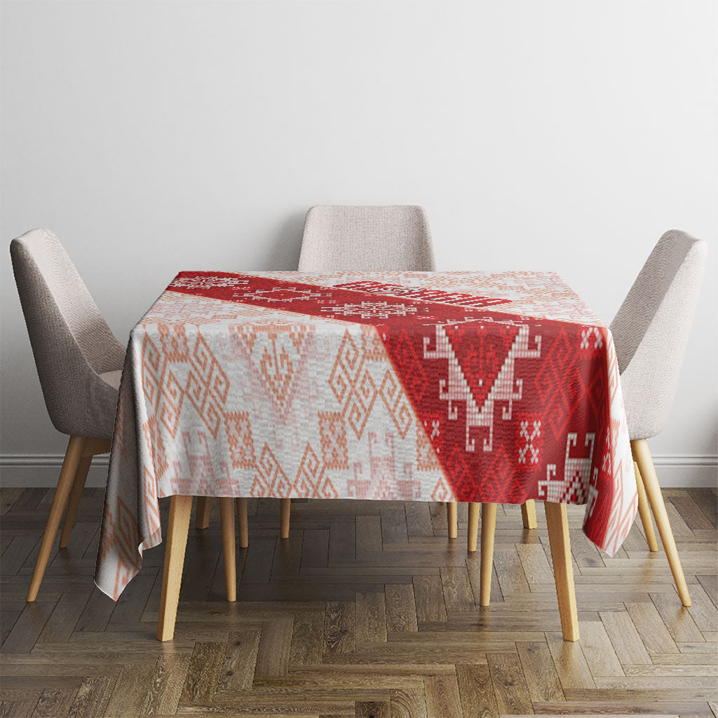 Georgia Rugby 2026 Tablecloth Georgian Folk Pattern
