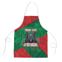 Custom Portugal Rugby 2026 Apron Os Lobos Wolf Mascot