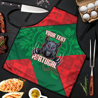 Custom Portugal Rugby 2026 Apron Os Lobos Wolf Mascot