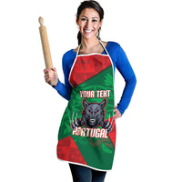 Custom Portugal Rugby 2026 Apron Os Lobos Wolf Mascot