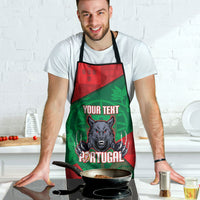 Custom Portugal Rugby 2026 Apron Os Lobos Wolf Mascot
